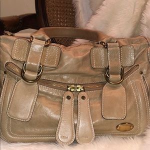 Tan Leather Chloé Tote Bag